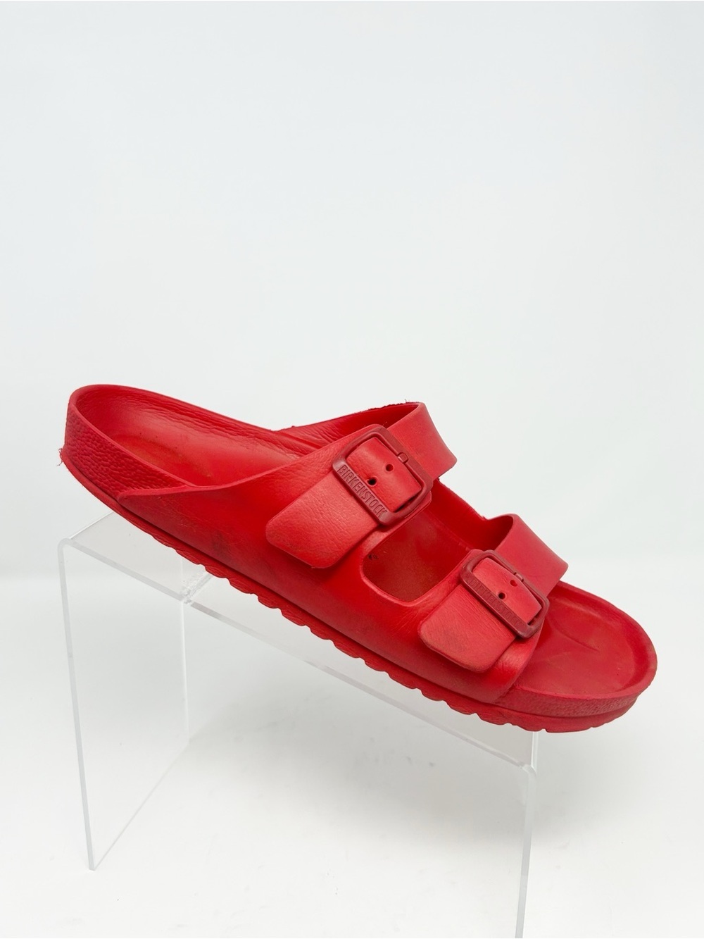Birkenstock Arizona EVA Slide Sandals Mens Red Waterproof Two Strap Size 43